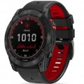 Ремінець Tech-Protect IconBand Pro для Garmin Fenix 5 | 6 | 6 Pro | 7 Black Red (9490713936436)