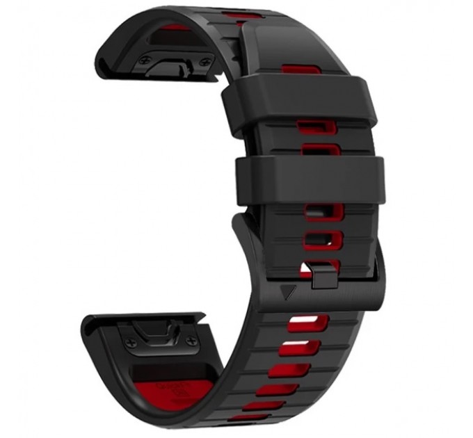 Ремінець Tech-Protect IconBand Pro для Garmin Fenix 5 | 6 | 6 Pro | 7 Black Red (9490713936436)