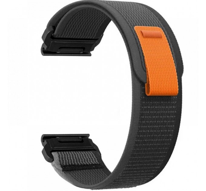 Ремешок Tech-Protect Nylon для Garmin Fenix 3 | 5X | 3HR | 5X Plus | 6X | 6X Pro | 7X Black Orange (9319456606805)