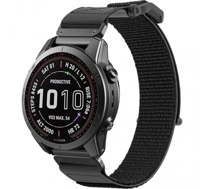 Ремінець Tech-Protect Scout для Garmin Fenix 3 | 5X | 3HR | 5X Plus | 6X | 6X Pro | 7X Black (9319456605556)