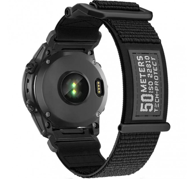 Ремінець Tech-Protect Scout для Garmin Fenix 3 | 5X | 3HR | 5X Plus | 6X | 6X Pro | 7X Black (9319456605556)