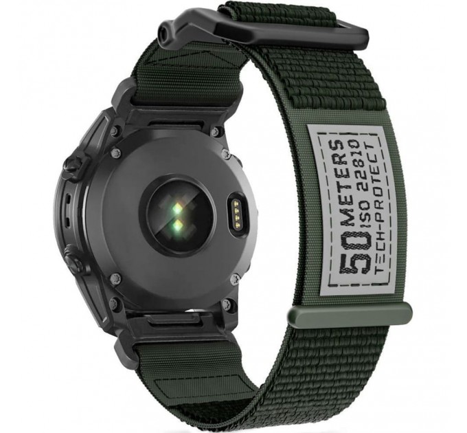 Ремешок Tech-Protect Scout для Garmin Fenix 5 | 6 | 6 Pro | 7 Military Green (9319456605518)