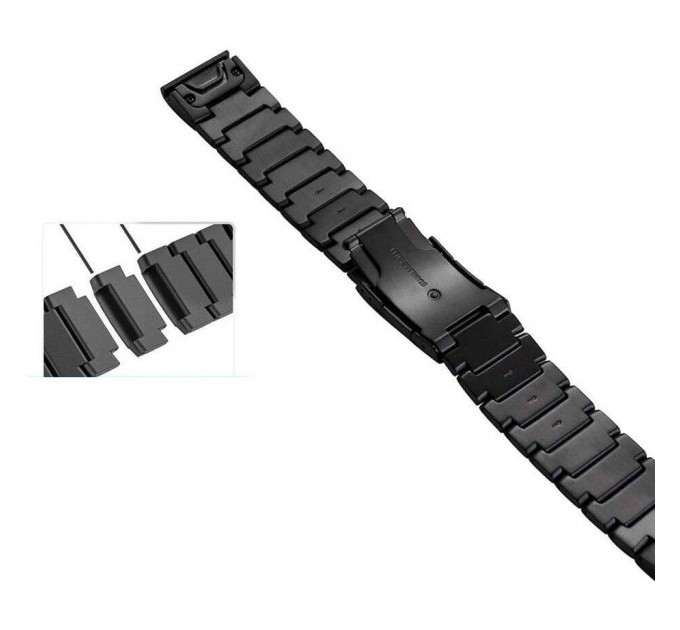 Ремешок Tech-Protect SteelBand для Garmin Fenix 5 | 6 | 6 Pro | 7 Black (5906735412628)