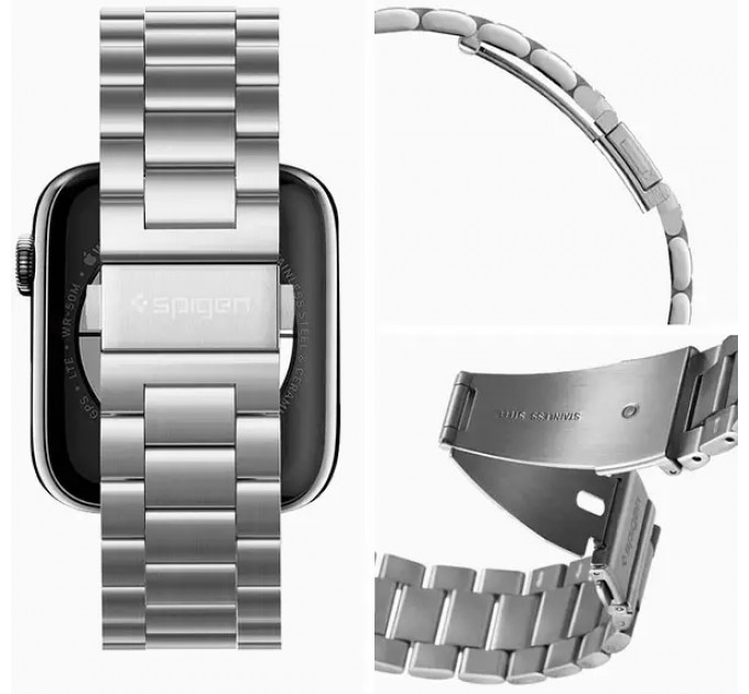 Ремінець Spigen Modern Fit для Apple Watch 42/44/45/49mm Silver (062MP25404)