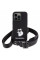 Чехол Karl Lagerfeld Crossbody Silicone Choupette для iPhone 15 Pro Black (KLHCP15LSCBSCNK)
