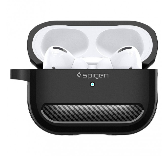 Чохол для AirPods Pro Spigen Rugged Armor Black (ASD00540)