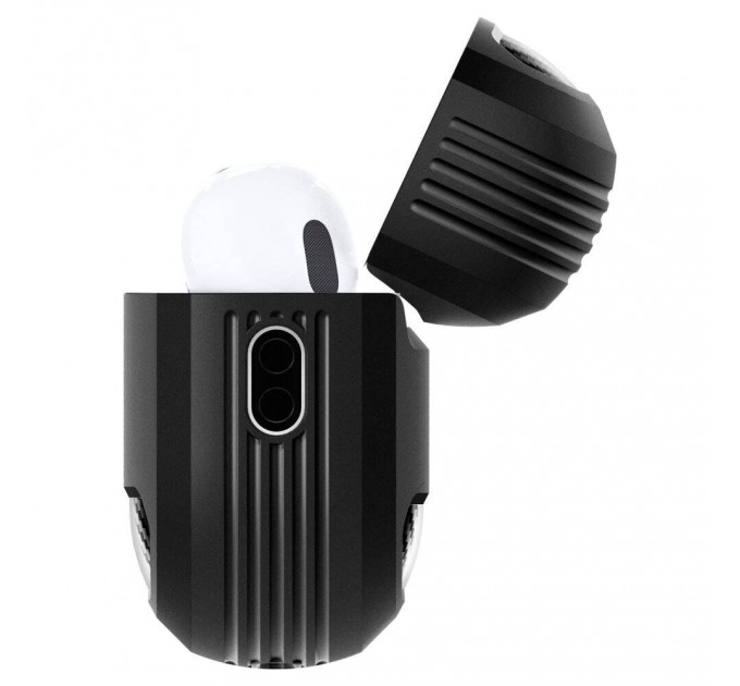 Чехол для AirPods Pro Spigen Rugged Armor Black (ASD00540)