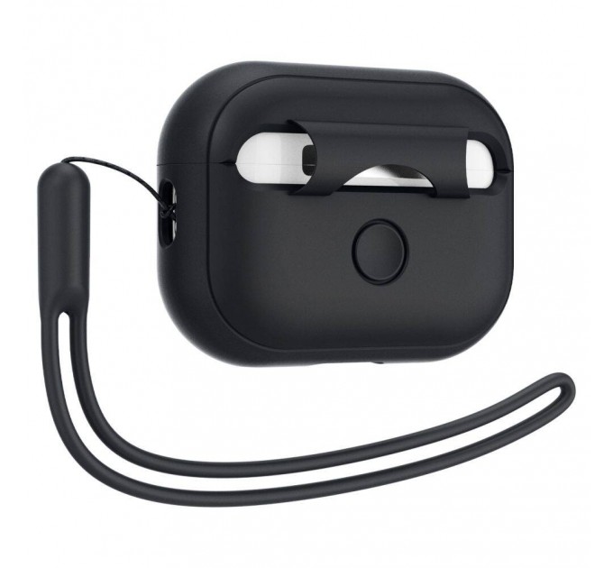 Чехол Spigen для AirPods Pro 2/1 Silicon Fit Strap Black (ACS05479)