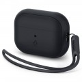 Чохол Spigen для AirPods Pro 2/1 Silicon Fit Strap Black (ACS05479)