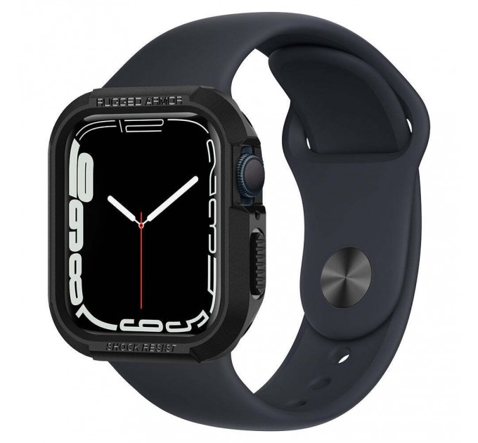 Чехол Spigen для Apple Watch 40/41mm Rugged Armor Black (061CS24480)