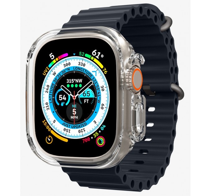 Чехол Spigen Ultra Hybrid для Apple Watch Ultra 49mm Crystal Cleare (ACS05459)