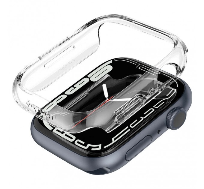 Чохол Spigen Thin Fit для Apple Watch 7/8/9 45mm Cleare (ACS04179)