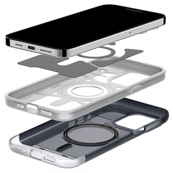 Чохол Spigen Classic C1 для iPhone 15 Pro with MagSafe Graphite (ACS06742)