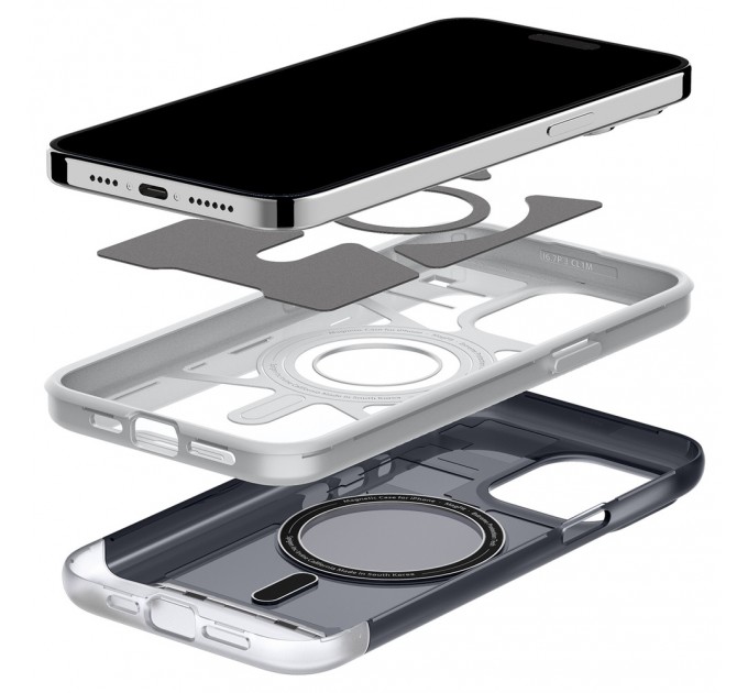 Чехол Spigen Classic C1 для iPhone 15 Pro with MagSafe Graphite (ACS06742)