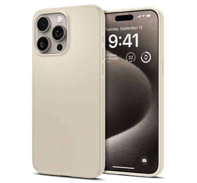 Чехол Spigen Thin Fit для Apple iPhone 15 Pro Mute Beige (ACS06694)