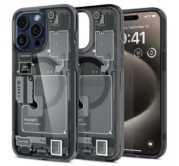 Чохол Spigen Ultra Hybrid для Apple iPhone 15 Pro Max with MagSafe Zero One (ACS06582)