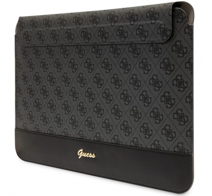 Чехол Guess 4G Stripe Metal Logo для MacBook 14" Black (GUCS14PS4SGK)