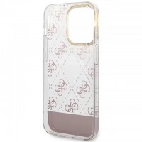 Чохол Guess 4G Pattern Script для iPhone 14 Pro Pink (GUHCP14LHG4MHP)