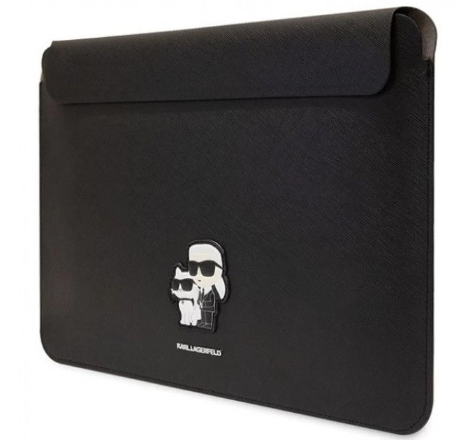 Чохол Karl Lagerfeld Saffiano Karl & Choupette (Sleeve) для MacBook 14" Black (KLCS14SAKCPMK)