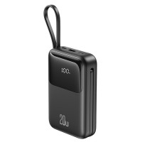 Зовнішній акумулятор Power Bank XO PR234 20000mAh PD20W + QC22.5W with iP/Type-C cable Black