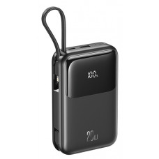 Зовнішній акумулятор Power Bank XO PR234 20000mAh PD20W + QC22.5W with iP/Type-C cable Black