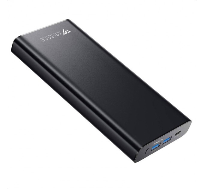 Внешний аккумулятор Power Bank Voltero S25 100W 26800mAh PD3.0 PPS USB-C Black