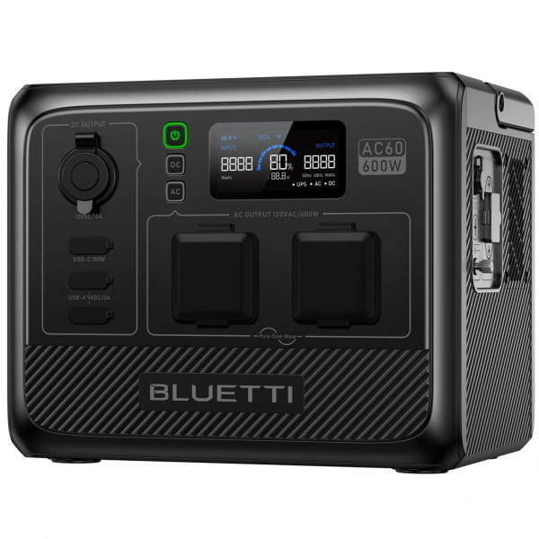 Зарядна станція Bluetti AC60 600W 403Wh UK Black