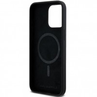 Чохол Karl Lagerfeld Silicone Choupette Head для iPhone 15 Pro Max Black with MagSafe (KLHMP15XSCHPPLK)