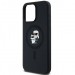 Чехол Karl Lagerfeld Silicone Karl & Choupette Ring для iPhone 15 Pro Max Black with MagSafe (KLHMP15XSCMKCRHK)