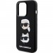 Чехол Karl Lagerfeld Silicone Karl & Choupette Head для iPhone 15 Pro Max Black (KLHCP15XSDHKCNK)