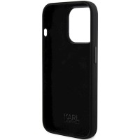 Чохол Karl Lagerfeld Silicone Karl & Choupette Head для iPhone 15 Pro Black (KLHCP15LSDHKCNK)