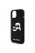 Чехол Karl Lagerfeld Silicone Karl & Choupette Head для iPhone 15 Pro Black with MagSafe (KLHMP15LSKCHPPLK)