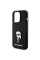 Чехол Karl Lagerfeld Silicone Ikonik Metal Pin для iPhone 15|14|13 Black (KLHCP15SSMHKNPK)