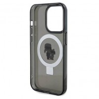 Чохол Karl Lagerfeld Ring Stand Karl & Choupettte для iPhone 15 Pro Max Black with MagSafe (KLHMP15XHMRSKCK)