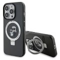 Чехол Karl Lagerfeld Ring Stand Karl & Choupettte для iPhone 15 Pro Max Black with MagSafe (KLHMP15XHMRSKCK)