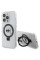 Чехол Karl Lagerfeld Ring Stand Karl Head для iPhone 15 Pro White with MagSafe (KLHMP15LHMRSKHH)