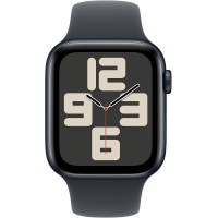 Смарт-годинник Apple Watch SE 2024 GPS 40mm Midnight Aluminium Case with Midnight Sport Band - M/L (MXE93QH/A)