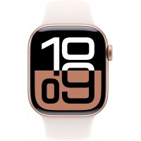 Смарт-часы Apple Watch Series 10 GPS 42mm Rose Gold Aluminium Case with Light Blush Sport Band - S/M (MWWH3QH/A)