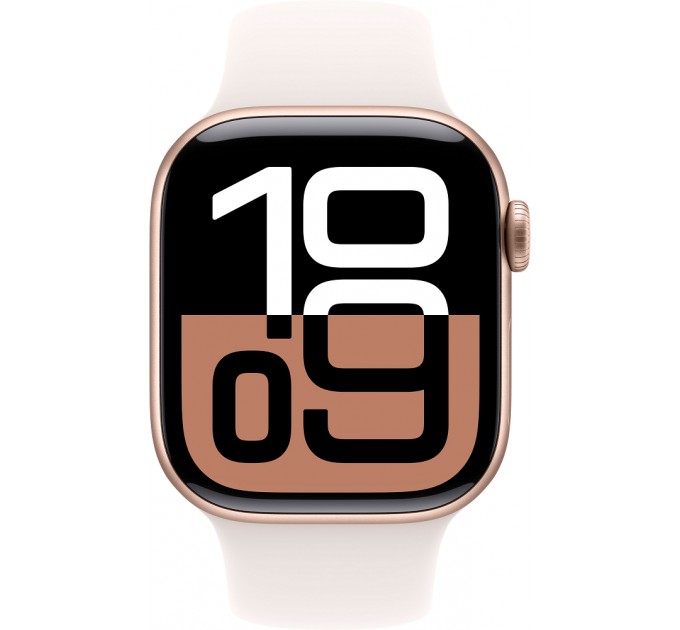 Смарт-часы Apple Watch Series 10 GPS 42mm Rose Gold Aluminium Case with Light Blush Sport Band - S/M (MWWH3QH/A)