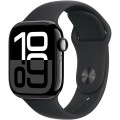 Смарт-часы Apple Watch Series 10 GPS 42mm Jet Black Aluminium Case with Black Sport Band - S/M (MWWE3QH/A)