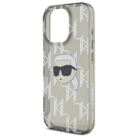 Чехол Karl Lagerfeld IML Karl Head & Monogram для iPhone 16 Pro Black (KLHCP16LHKLPKHK)