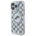 Чехол Karl Lagerfeld IML Monogram Karl & Choupette Head для iPhone 16 Pro Max Transparent with MagSafe (KLHMP16XHMCKMHT)