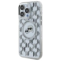 Чохол Karl Lagerfeld IML Monogram Karl & Choupette Head для iPhone 16 Pro Max Transparent with MagSafe (KLHMP16XHMCKMHT)