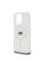 Чехол Karl Lagerfeld IML Metal Karl Head для iPhone 16 Pro White with MagSafe (KLHMP16LHLSKIH)