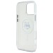 Чехол Karl Lagerfeld IML Metal Choupette Head для iPhone 16 Pro Max White with MagSafe (KLHMP16XHLSCHH)