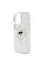 Чехол Karl Lagerfeld IML Metal Choupette Head для iPhone 16 Pro White with MagSafe (KLHMP16LHLSCHH)