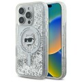 Чехол Karl Lagerfeld Liquid Glitter Choupette Head для iPhone 16 Pro Max Transparent with MagSafe (KLHMP16XLGCHSGH)