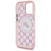 Чехол Karl Lagerfeld IML Monogram Karl & Choupette Head для iPhone 16 Pro Max Pink with MagSafe (KLHMP16XHMCKMHP)