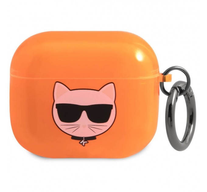 Чехол Karl Lagerfeld Choupette для AirPods 3 Orange (KLA3UCHFO) 