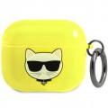 Чехол Karl Lagerfeld Choupette для AirPods 3 Yellow (KLA3UCHFY)